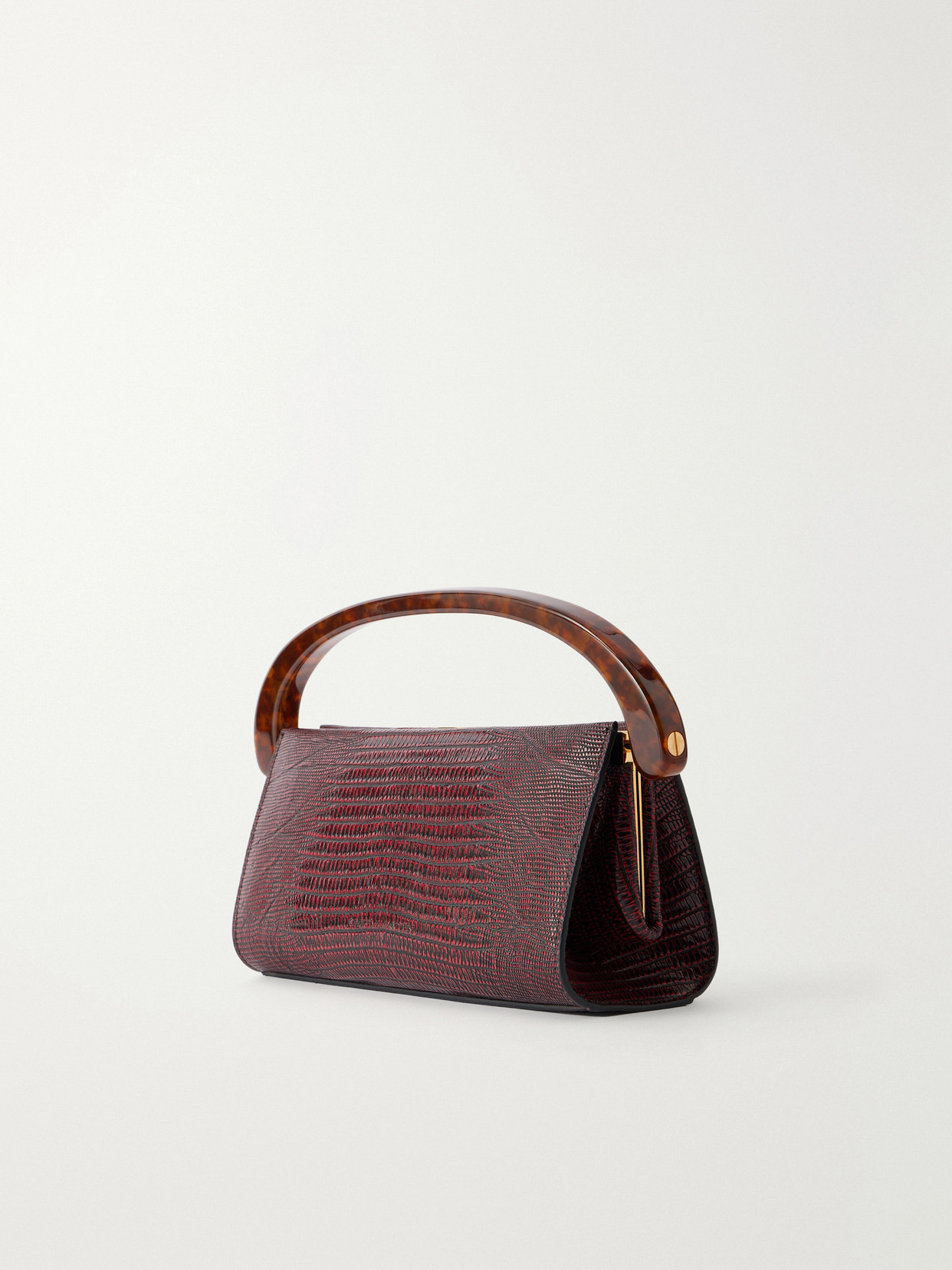 Croc-Effect Leather Tote
