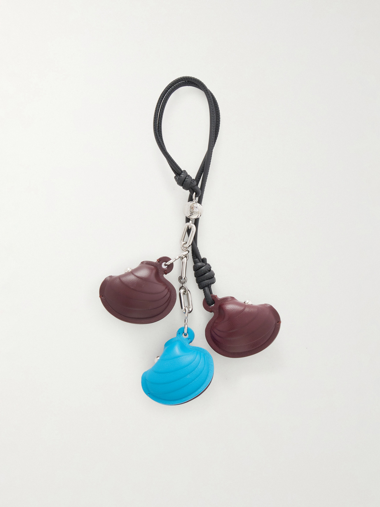 Loewe Shell Leather Bag Charm In Multi