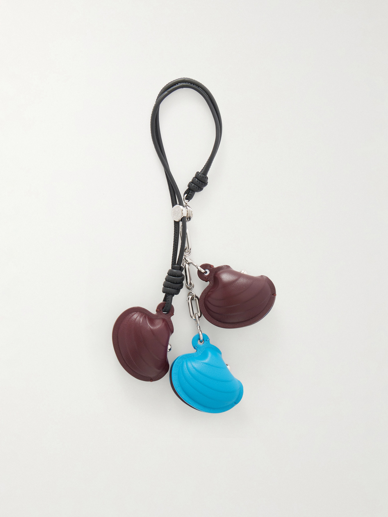 Loewe Shell Leather Bag Charm In Multi