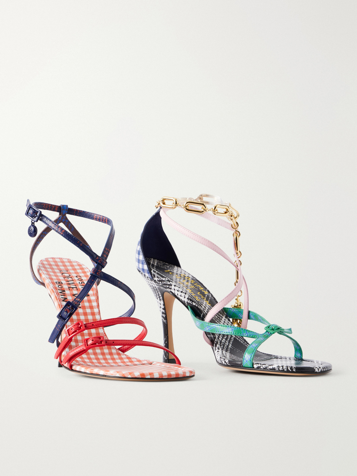 New Comic 90 Checked Sandals