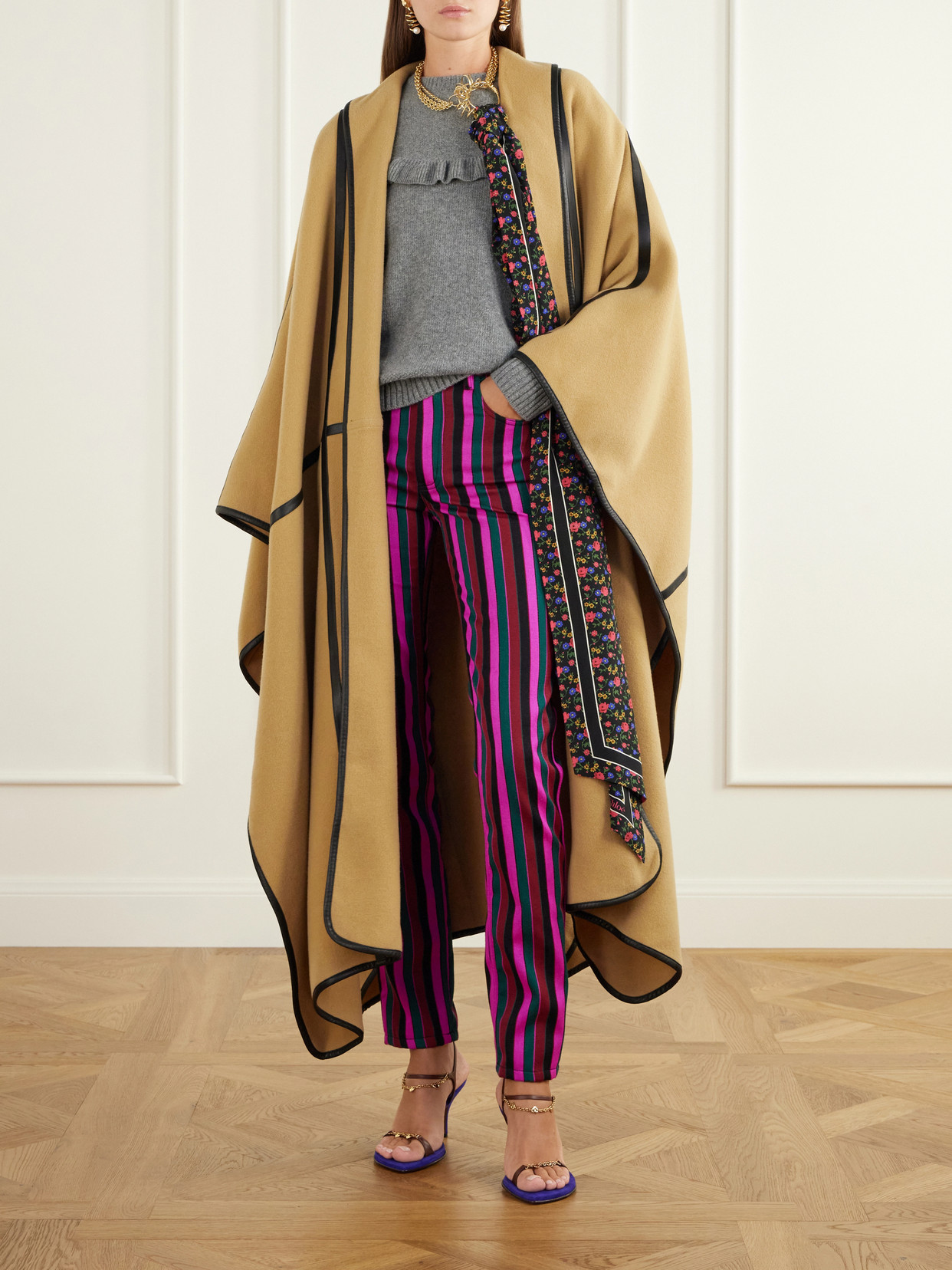 Chloé - Ruffled-Trimmed Wool And Cashmere-Blend Sweater