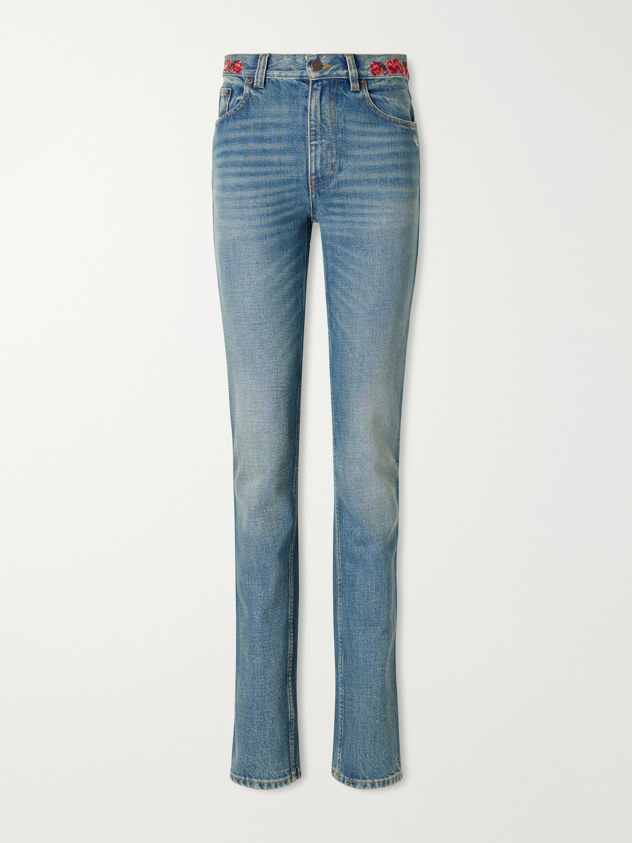 Chloé - Embroidered High-Rise Skinny