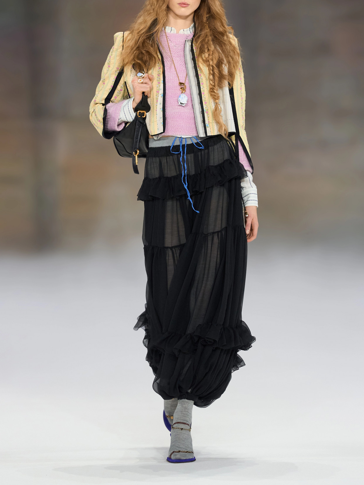 Chloé - Floral-Jacquard Linen And Cotton-Blend Poplin Jacket
