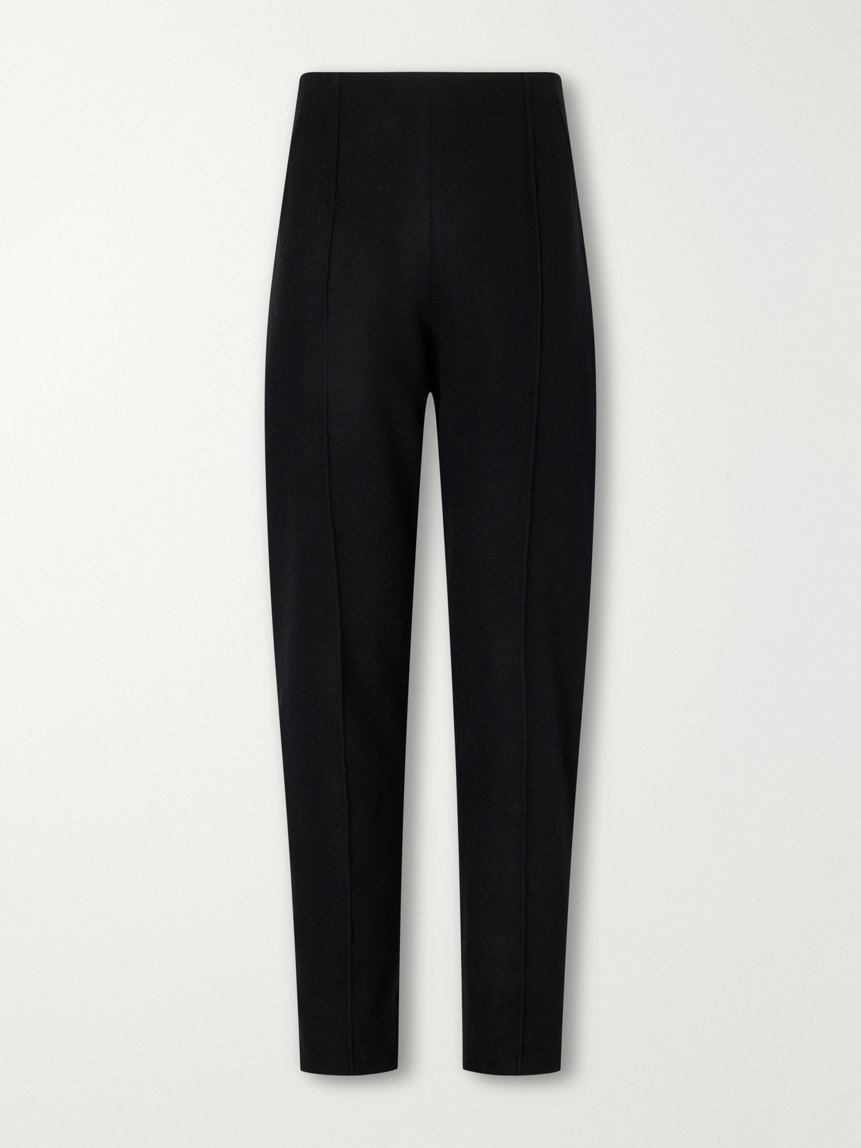 Alaïa Wool-felt Tapered Pants In Black
