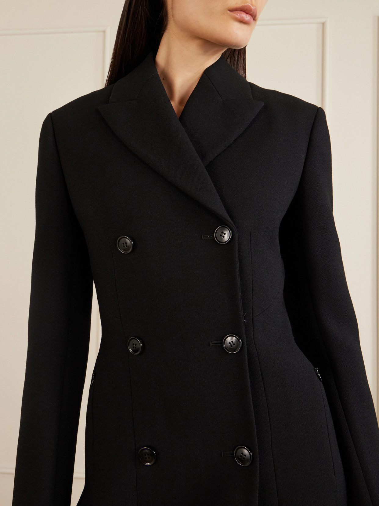 Alaïa - Double-Breasted Wool-Blend Coat