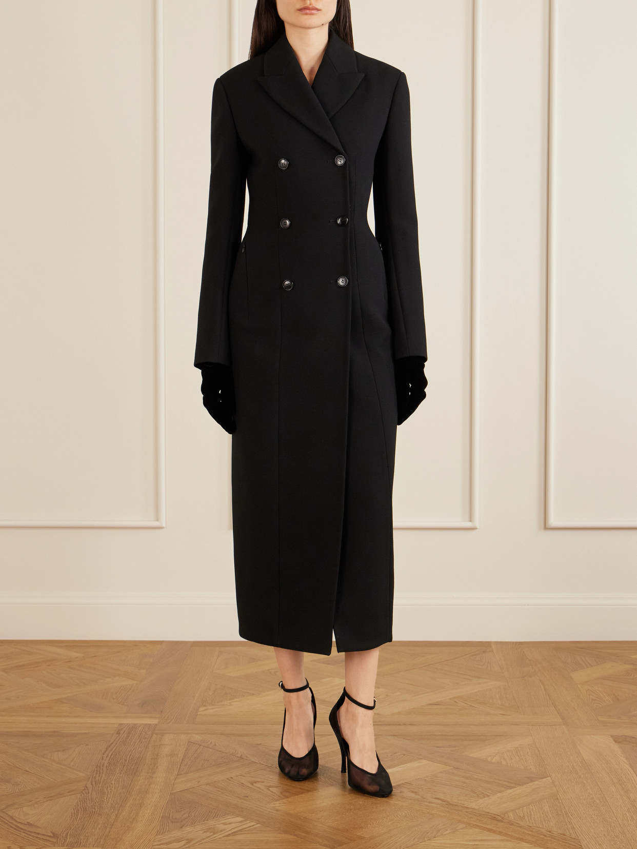 Alaïa - Double-Breasted Wool-Blend Coat