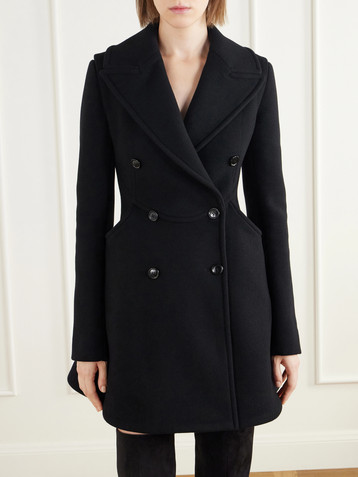 Alaïa Double-breasted wool-woven coat