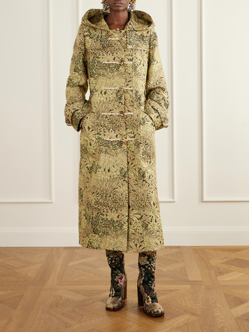Dries Van Noten Paisley-jacquard brocade coat