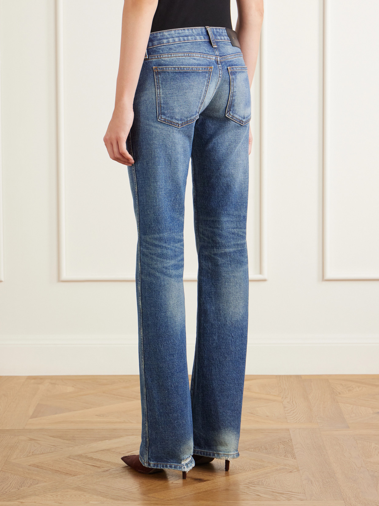 Conforti Low-Rise Straight-Leg Jeans