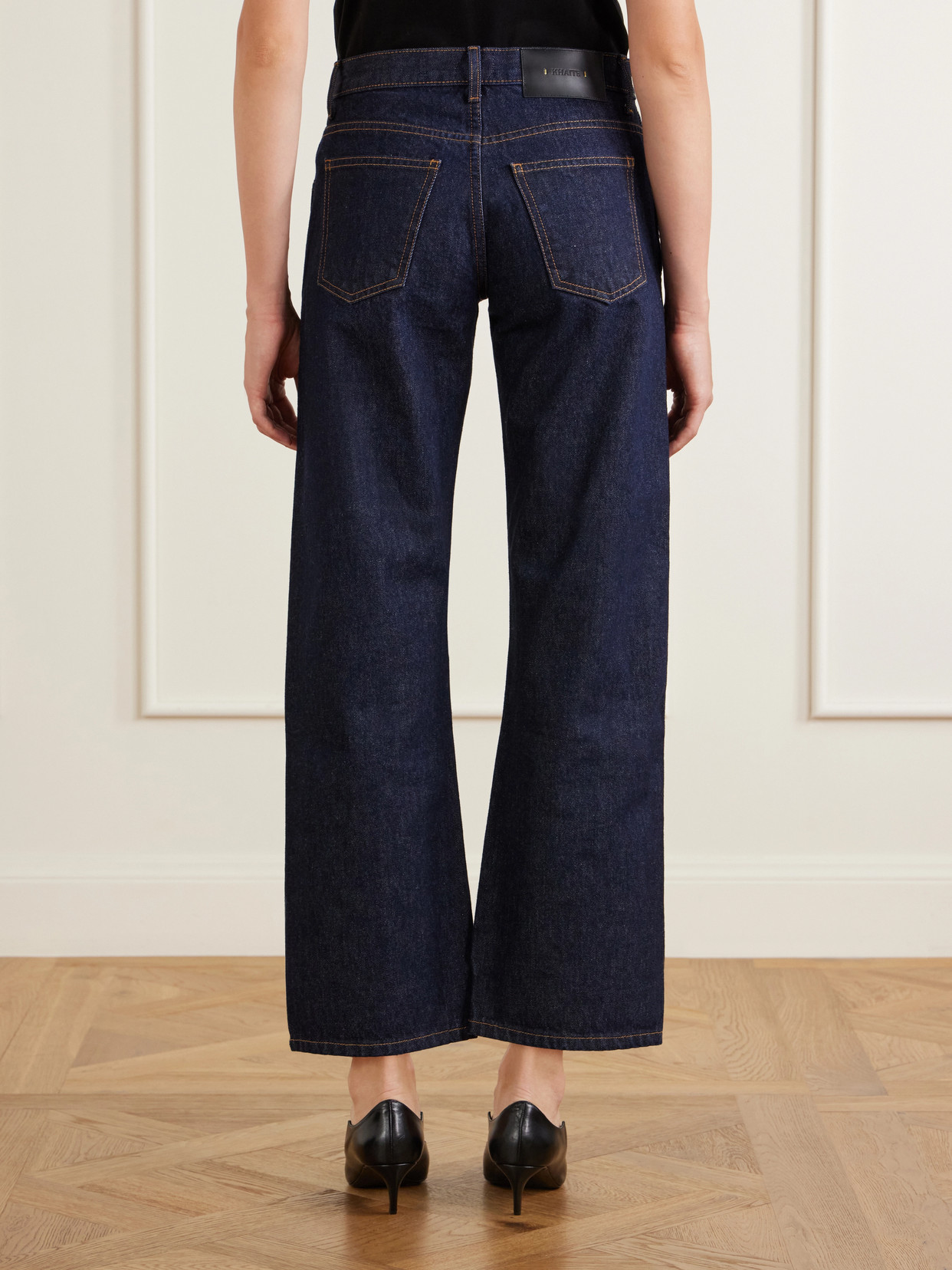 Kerrie Mid-Rise Straight-Leg Jeans