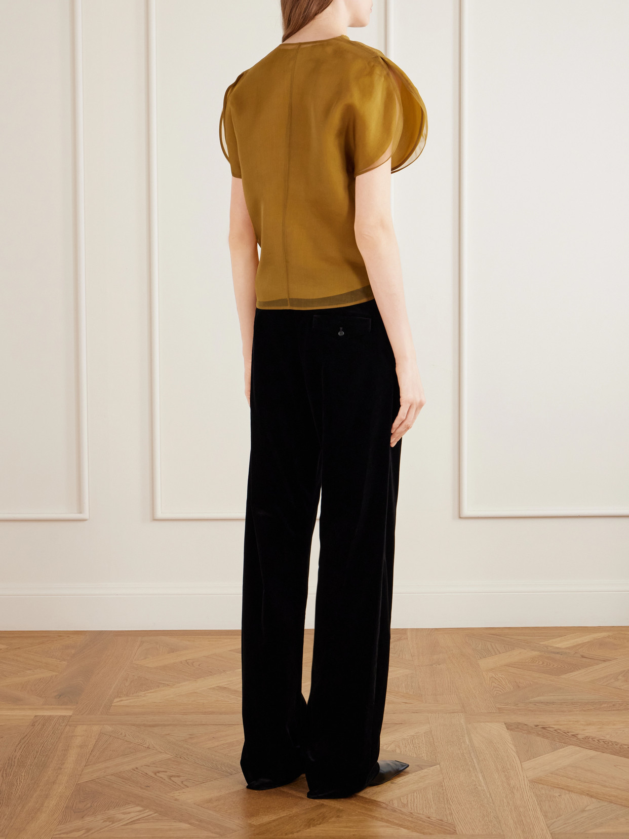 Briar Silk-Organza Blouse