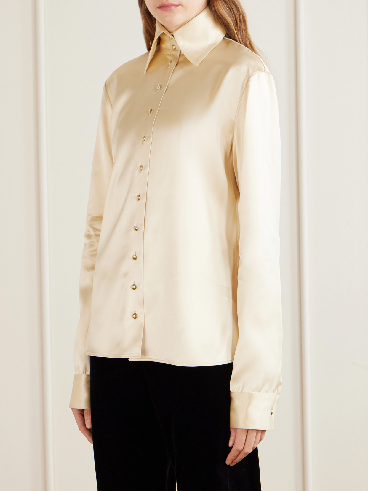 Ivy High-Collar Shirt