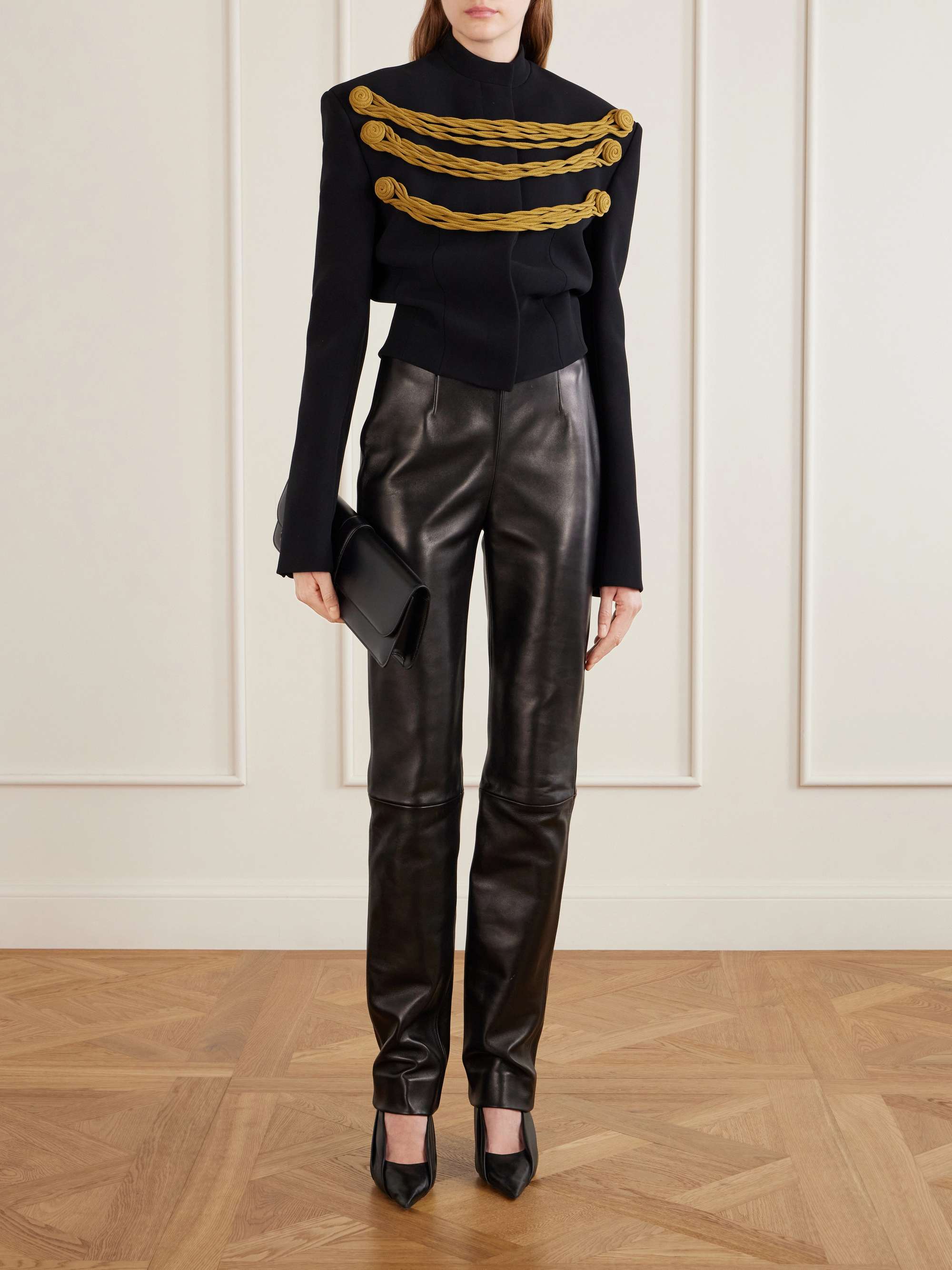 KHAITE York cord-detailed crepe jacket | NET-A-PORTER US