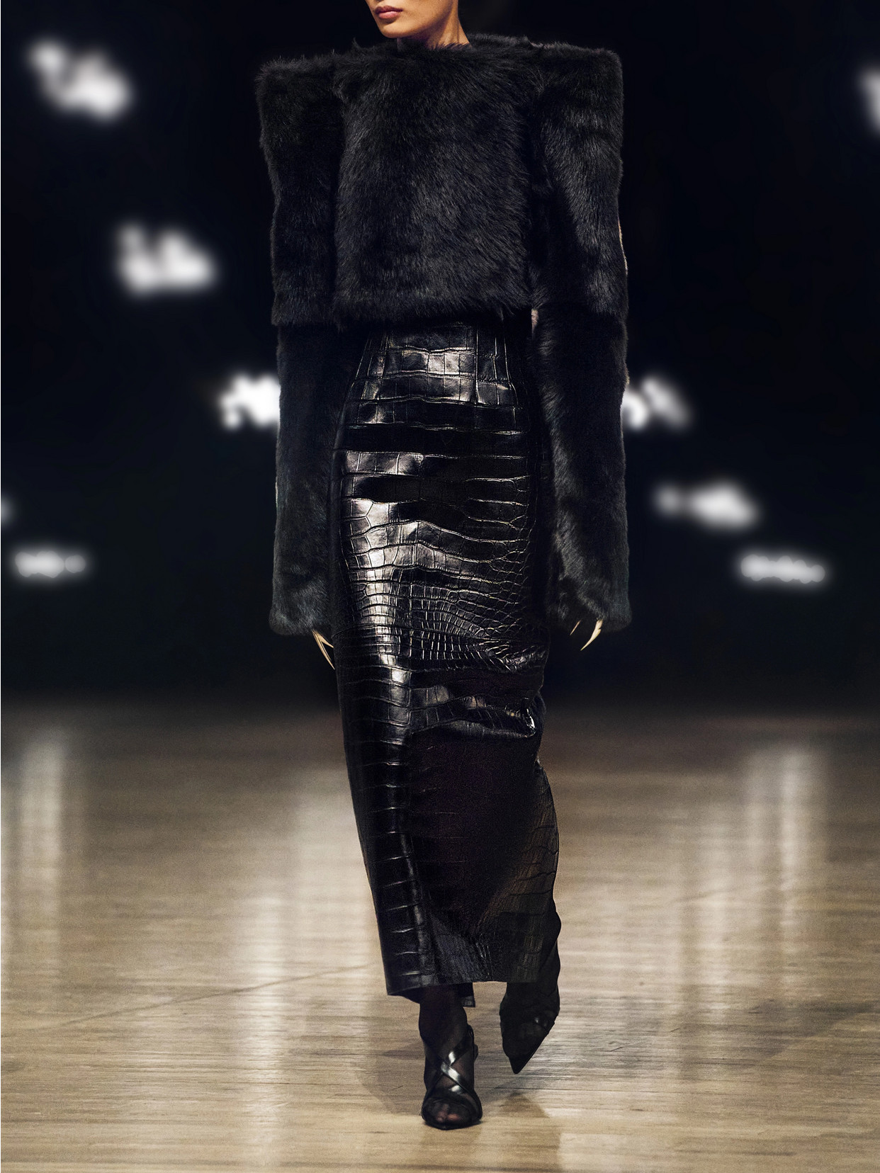 Loxley Croc-Effect Midi