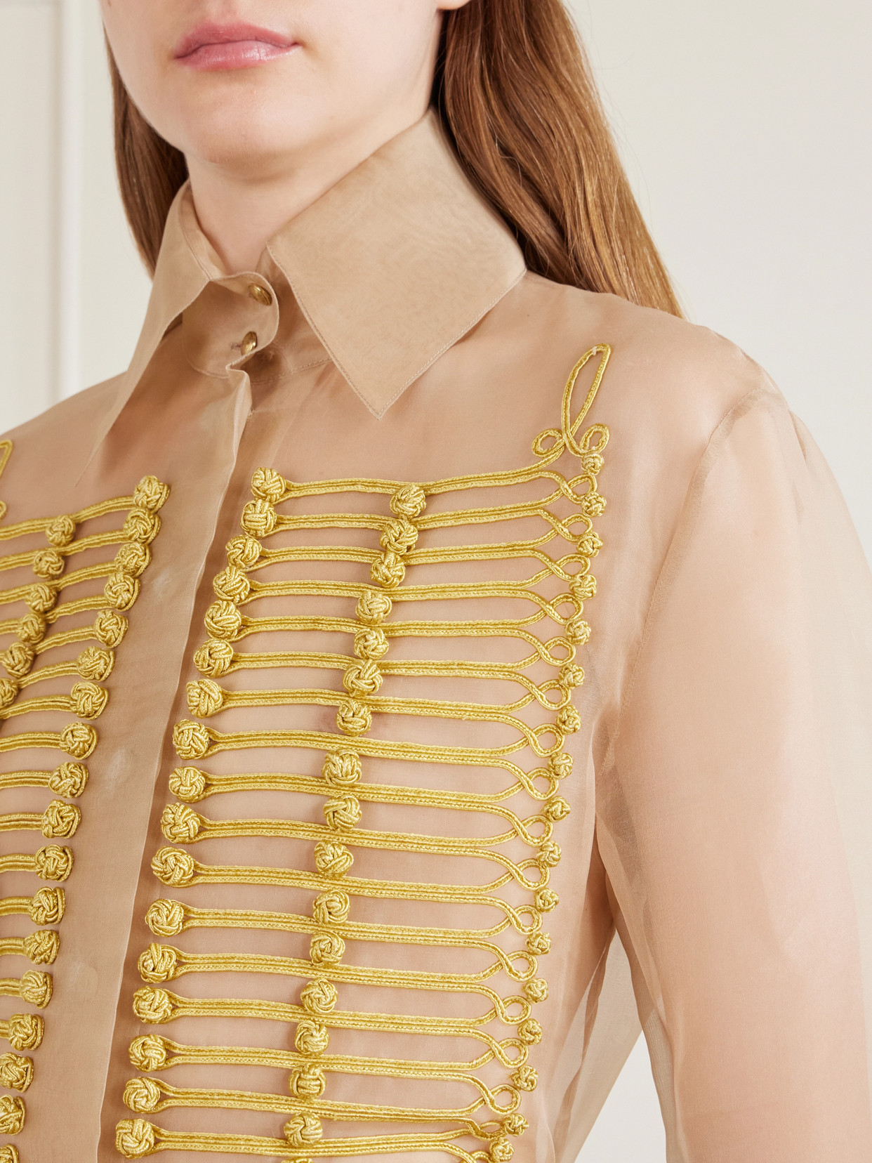 Ivy Silk-Organza Blouse