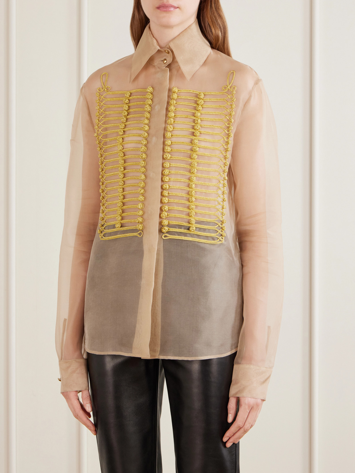 Ivy Silk-Organza Blouse