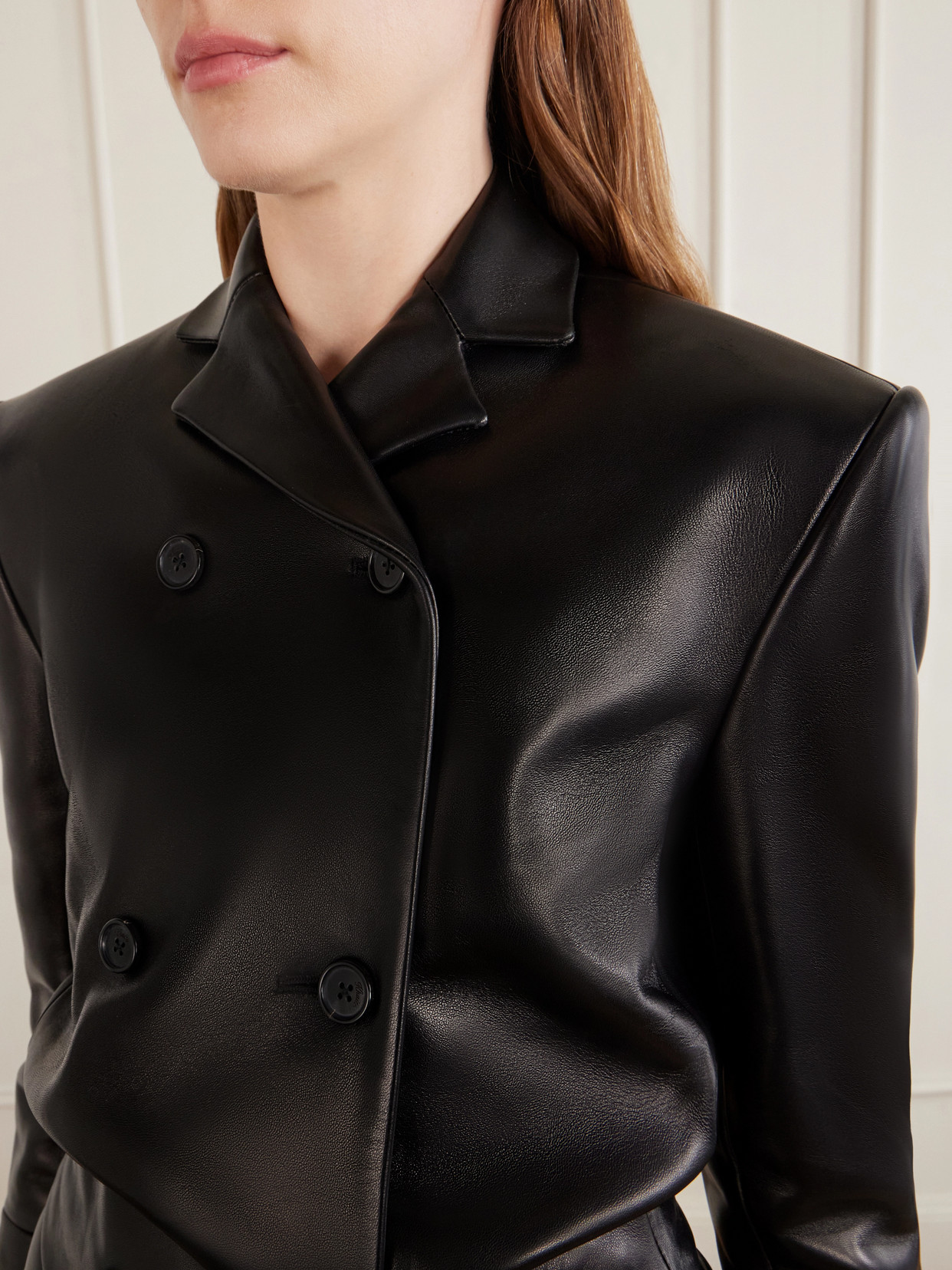 Rolon Leather Paneled Coat