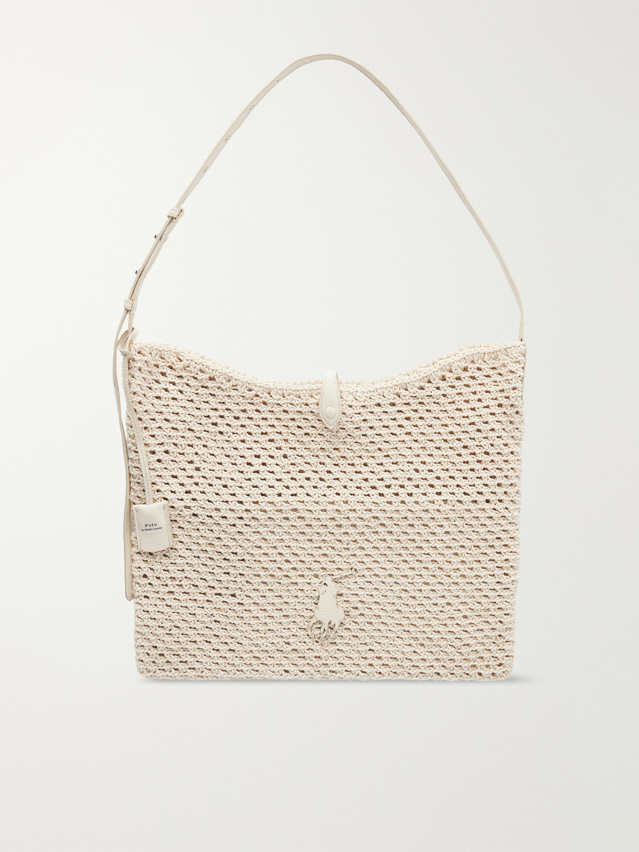 Polo Ralph Lauren Polo Play Woven Cross Body Bag In Neutral