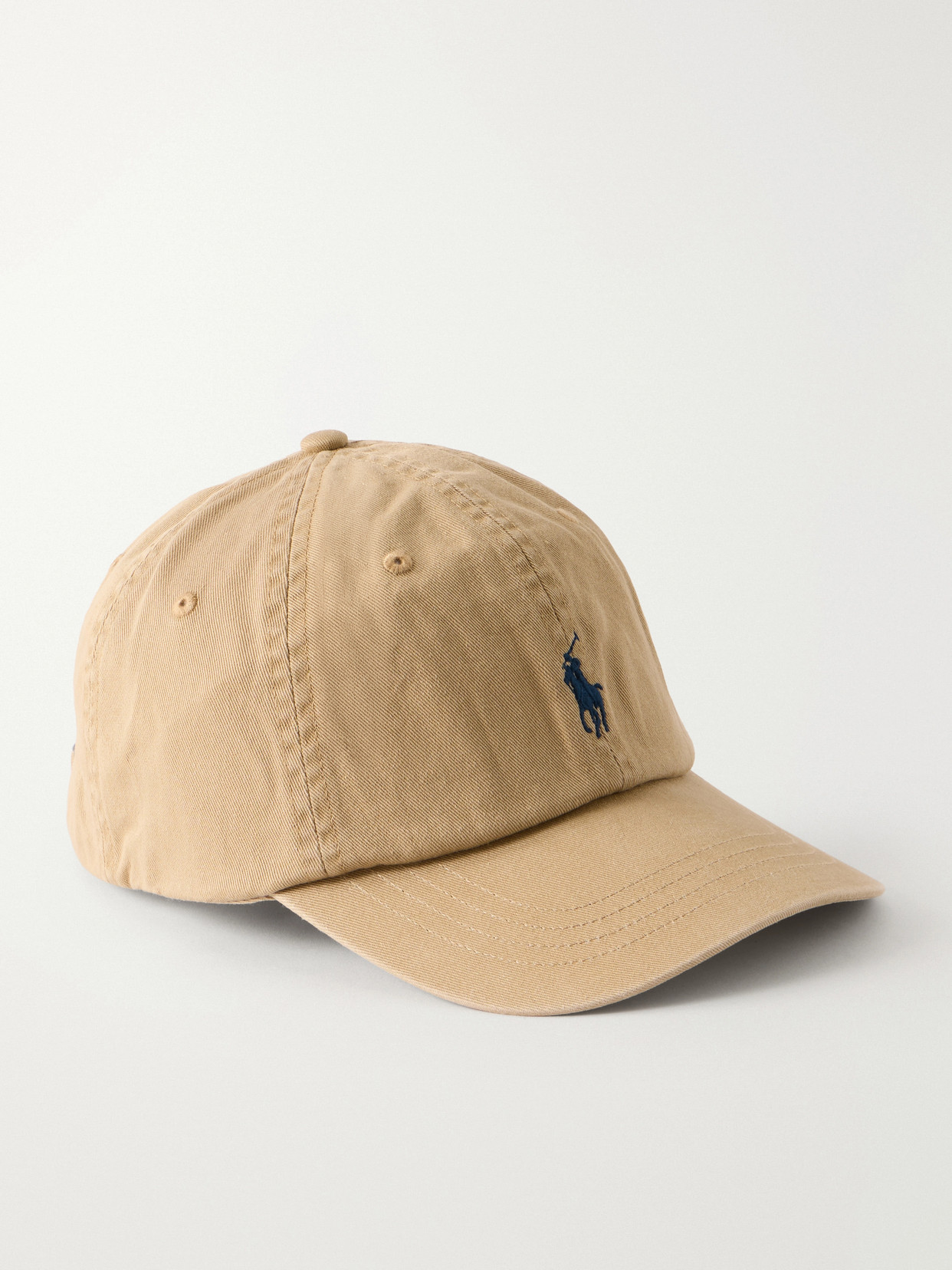 Polo Ralph Lauren Embroidered Cotton Twill Cap In Brown