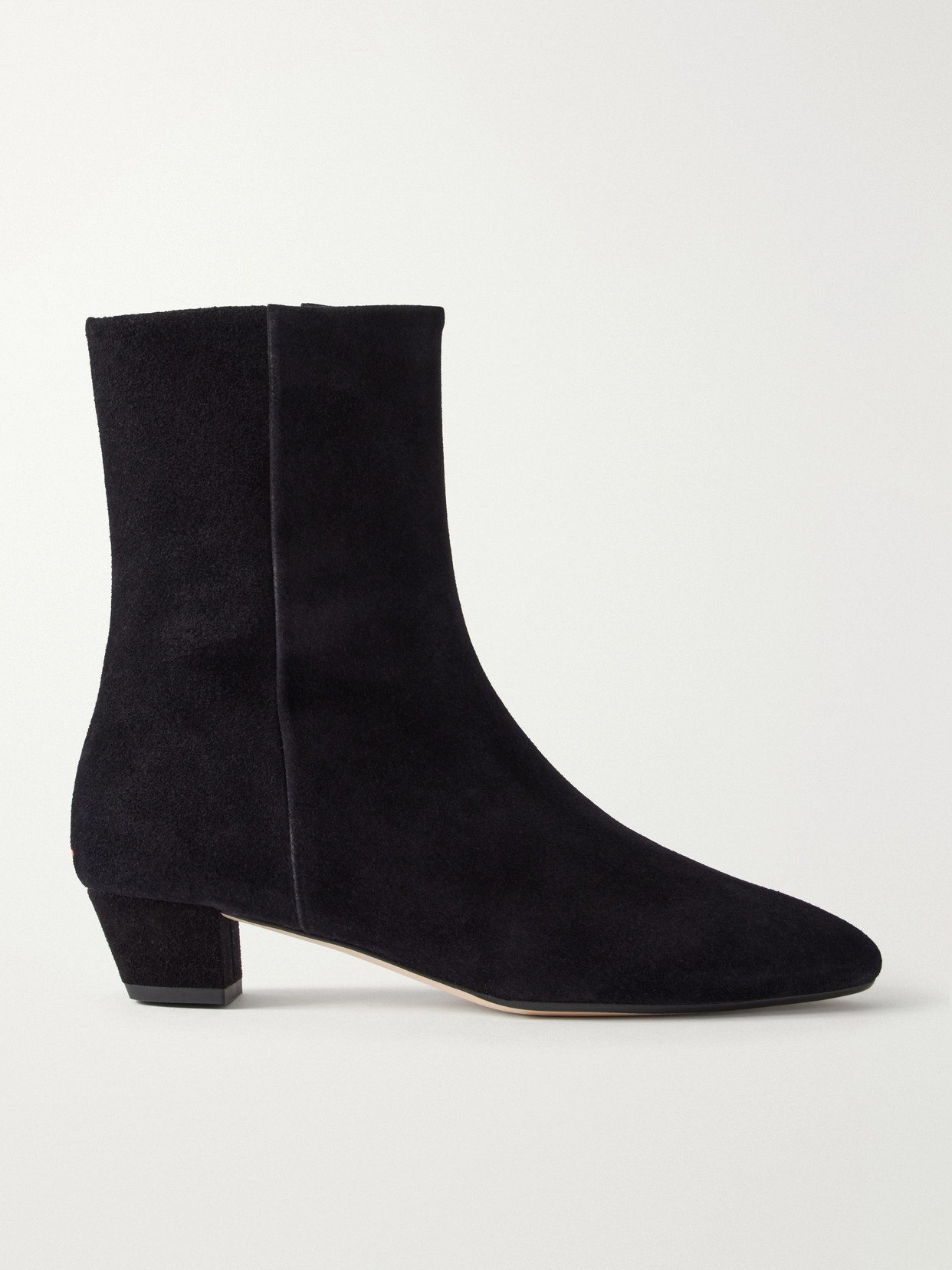 Aeyde Yasmin 35 Leather Ankle Boots In Black