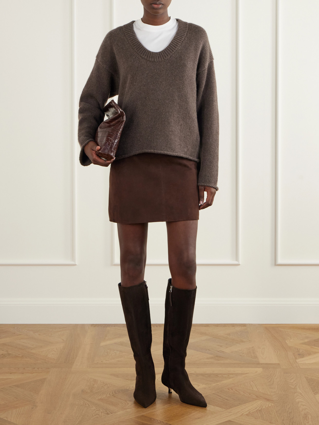 Sabrina 35 Suede Knee Boots