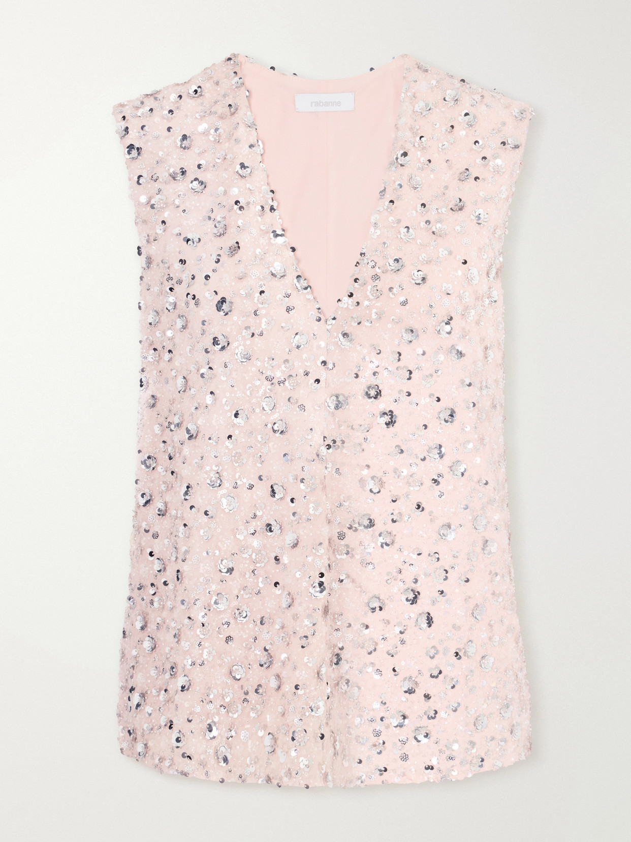 Haut Bead And Sequin-Embellished Crepe Blouse