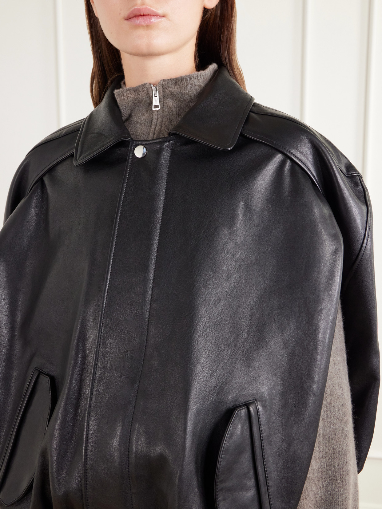 Shearling-Trimmed Jacket