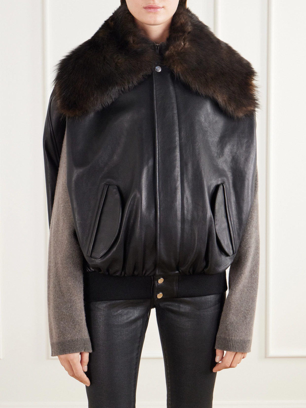 Shearling-Trimmed Jacket