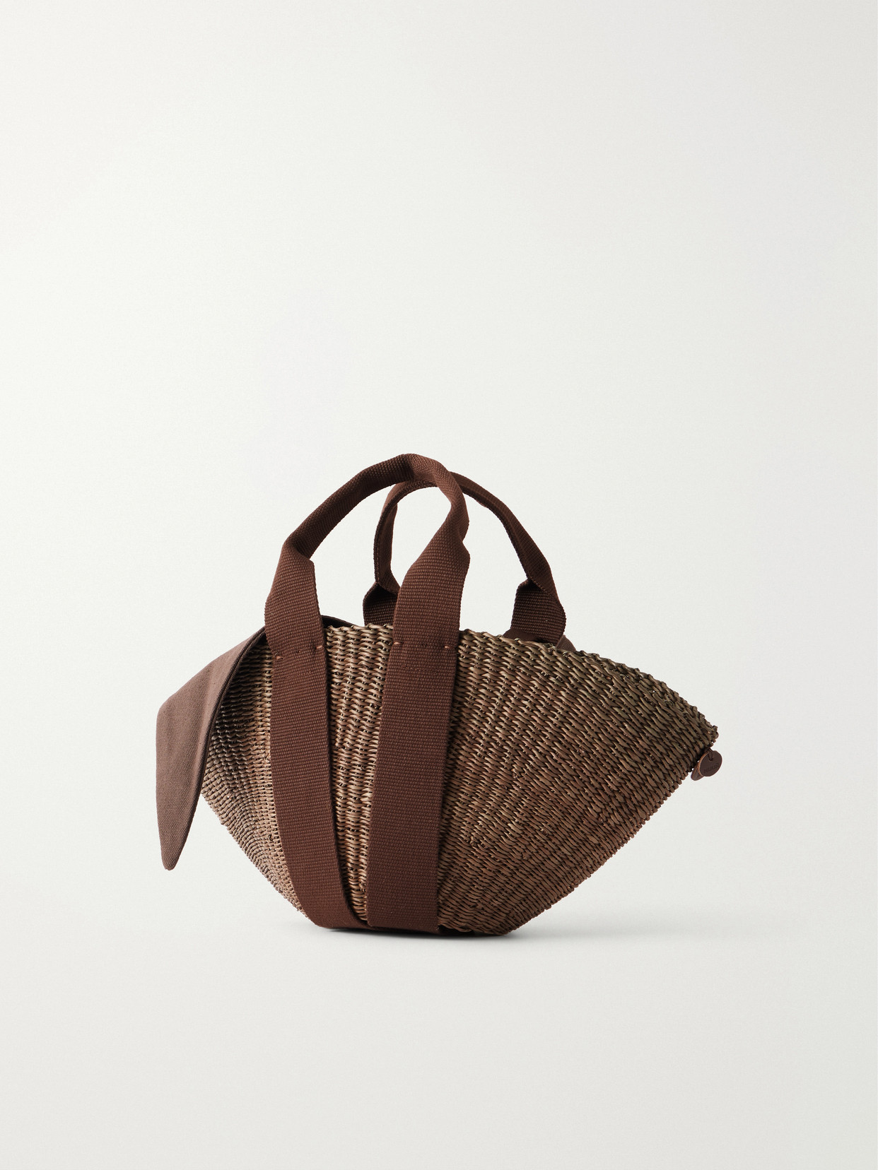 Muuñ - Sophie Cotton-Trimmed Raffia Mini Tote