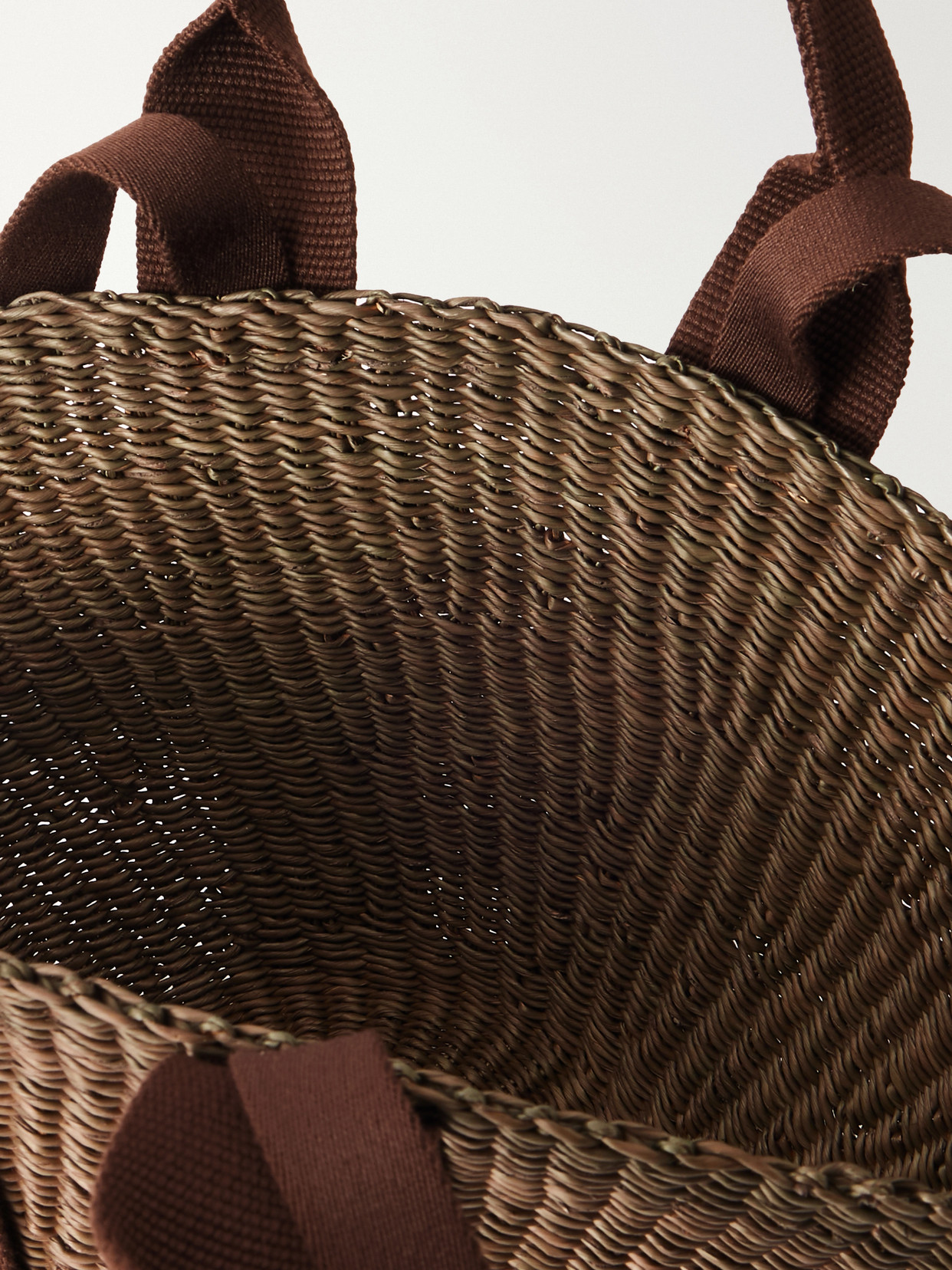 Muuñ - Sophie Cotton-Trimmed Raffia Mini Tote