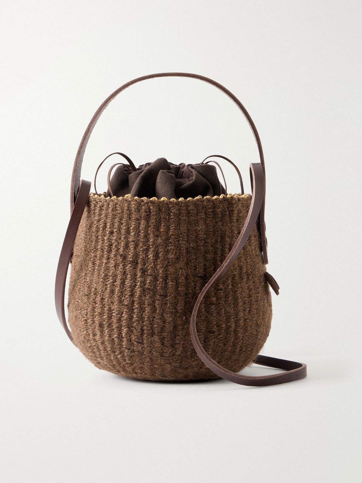 Orphee raffia shoulder bag