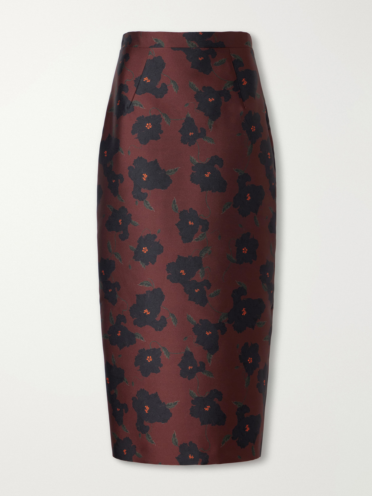Lorelei Floral-Print Taffeta Faille Midi