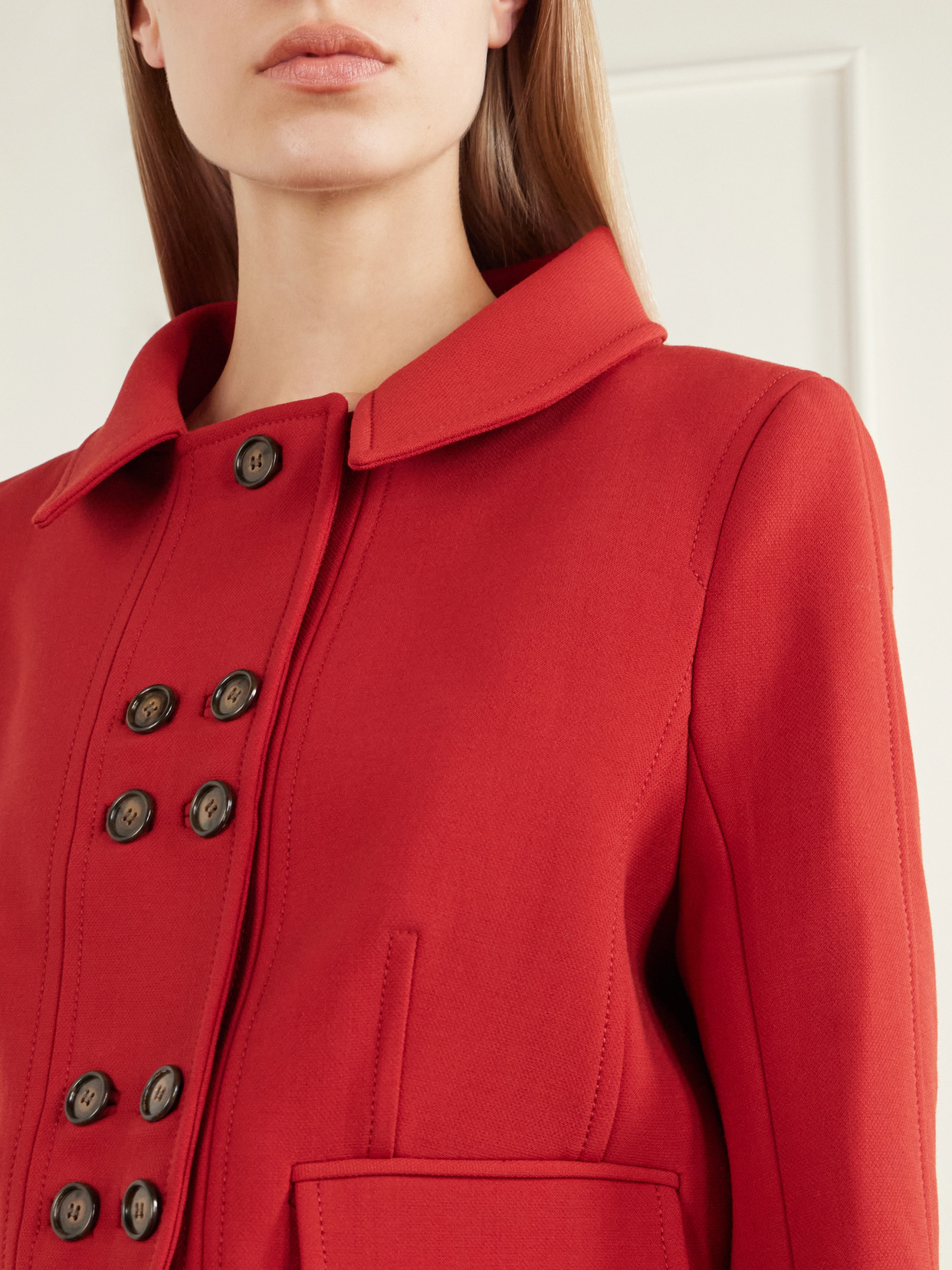 Aelin Cropped Darted Birdseye Jacket