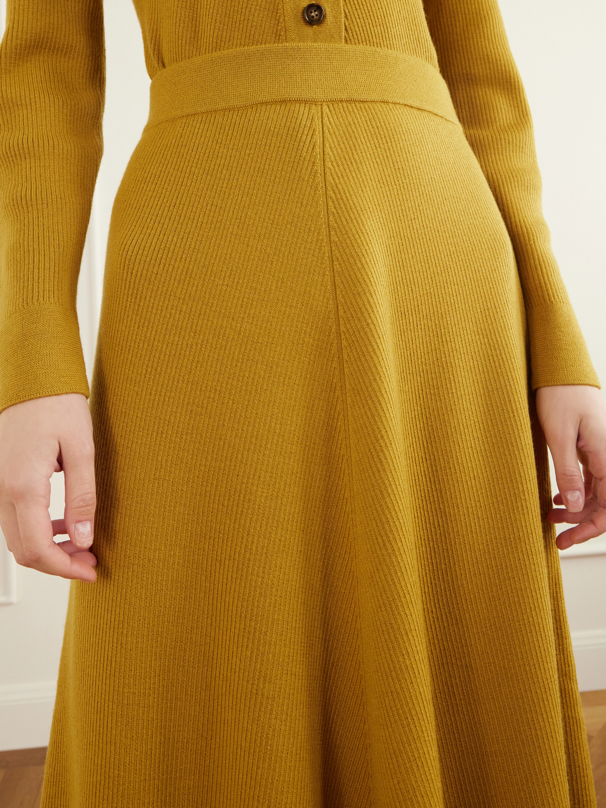 Dorian Ribbed-Knit Midi