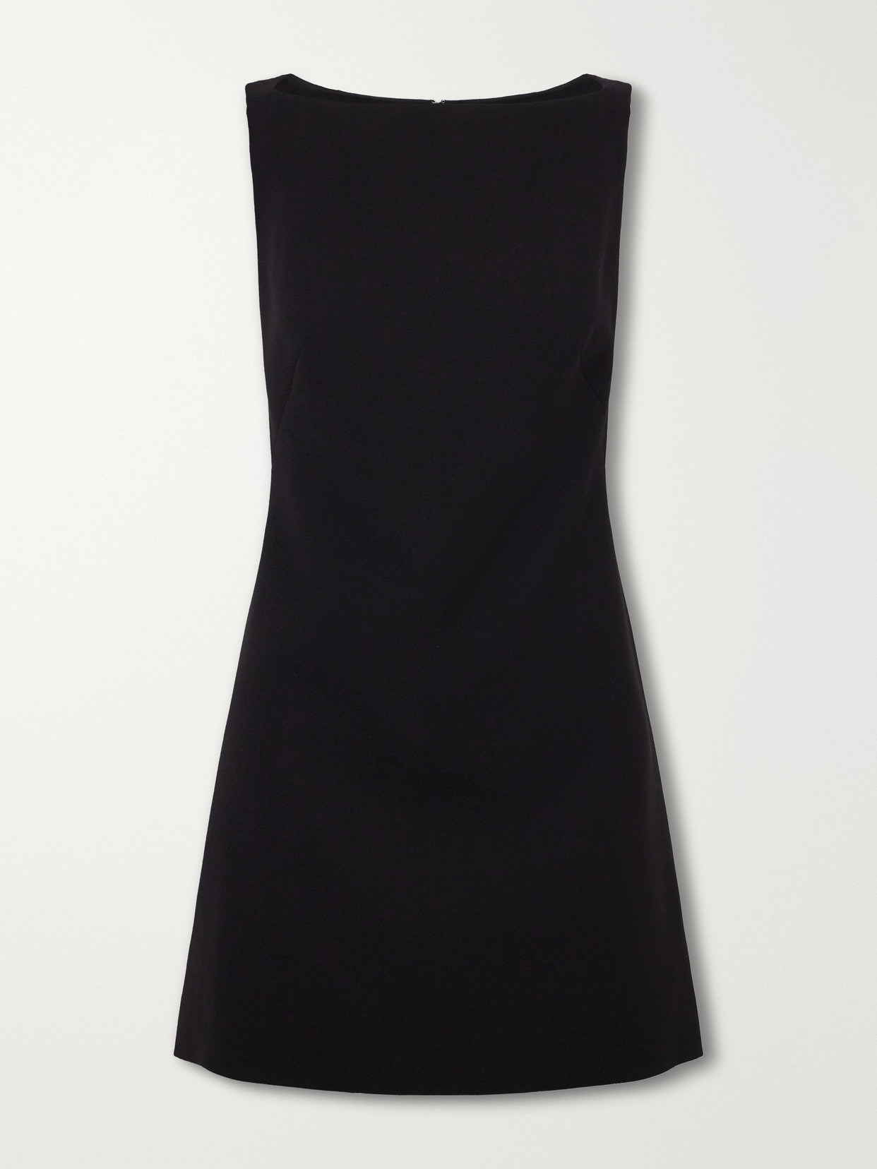 Emilia Wickstead Wool-crepe Mini Dress In Black