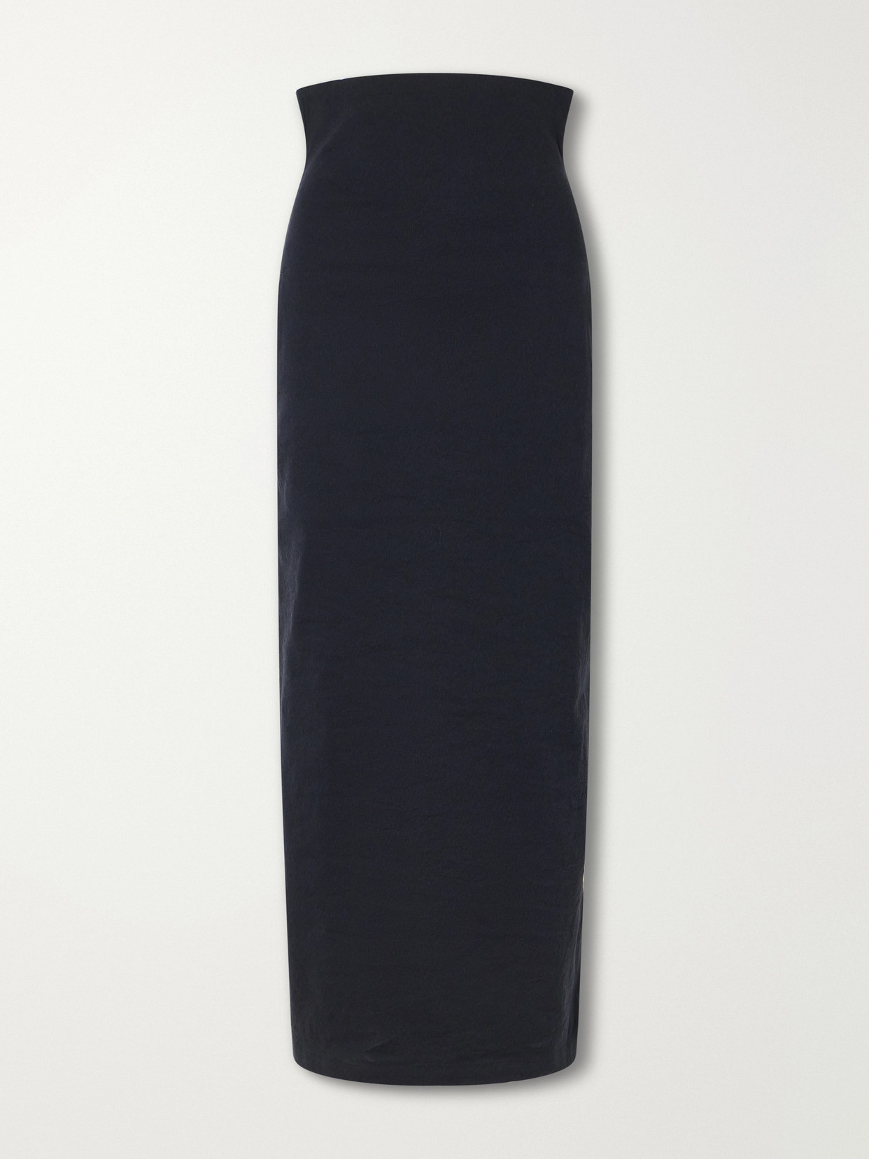 Issey Miyake Allow Stretch Washi-blend Maxi Skirt In Blue