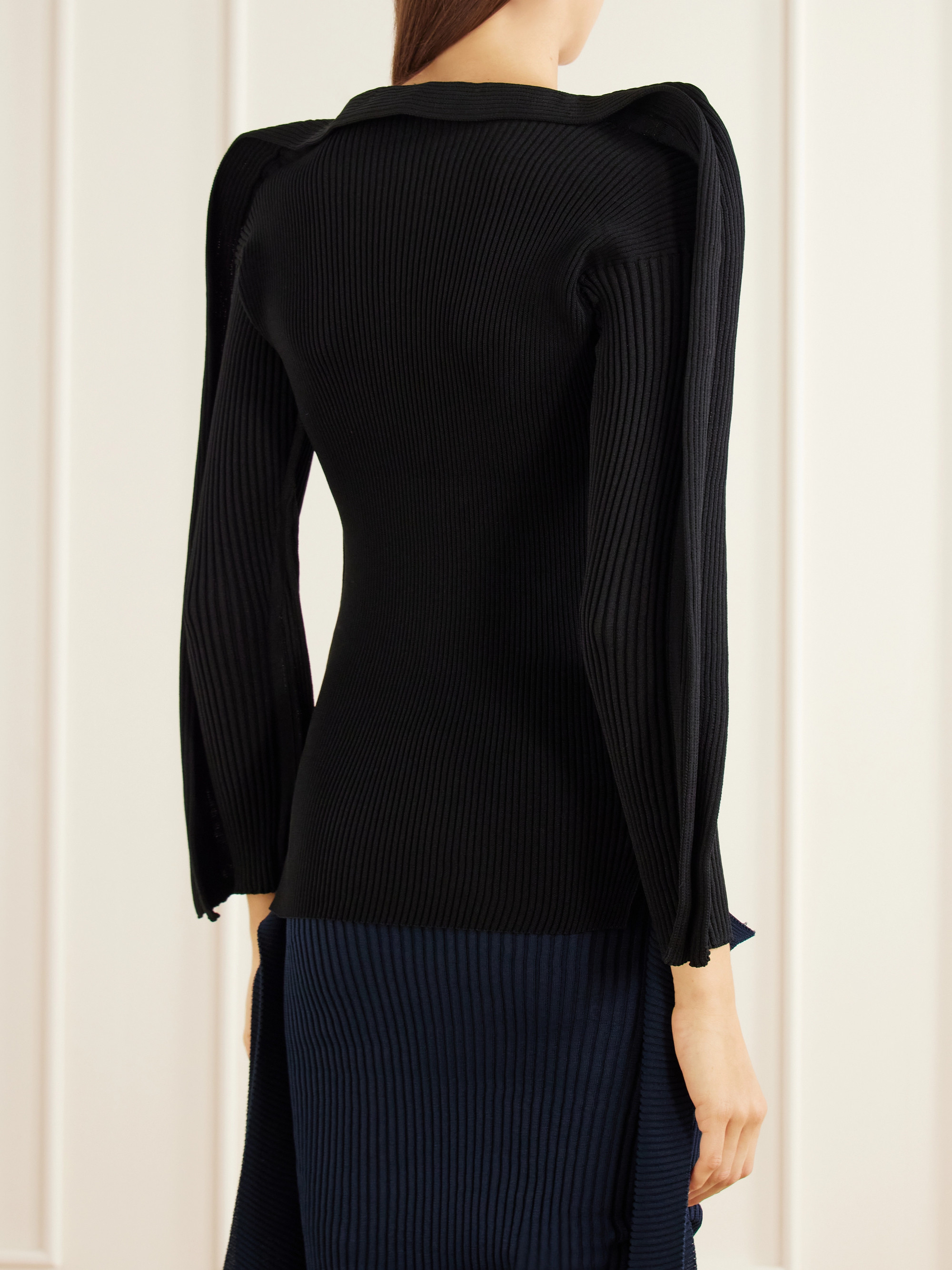 ISSEY MIYAKE Prance stretch rib-knit top