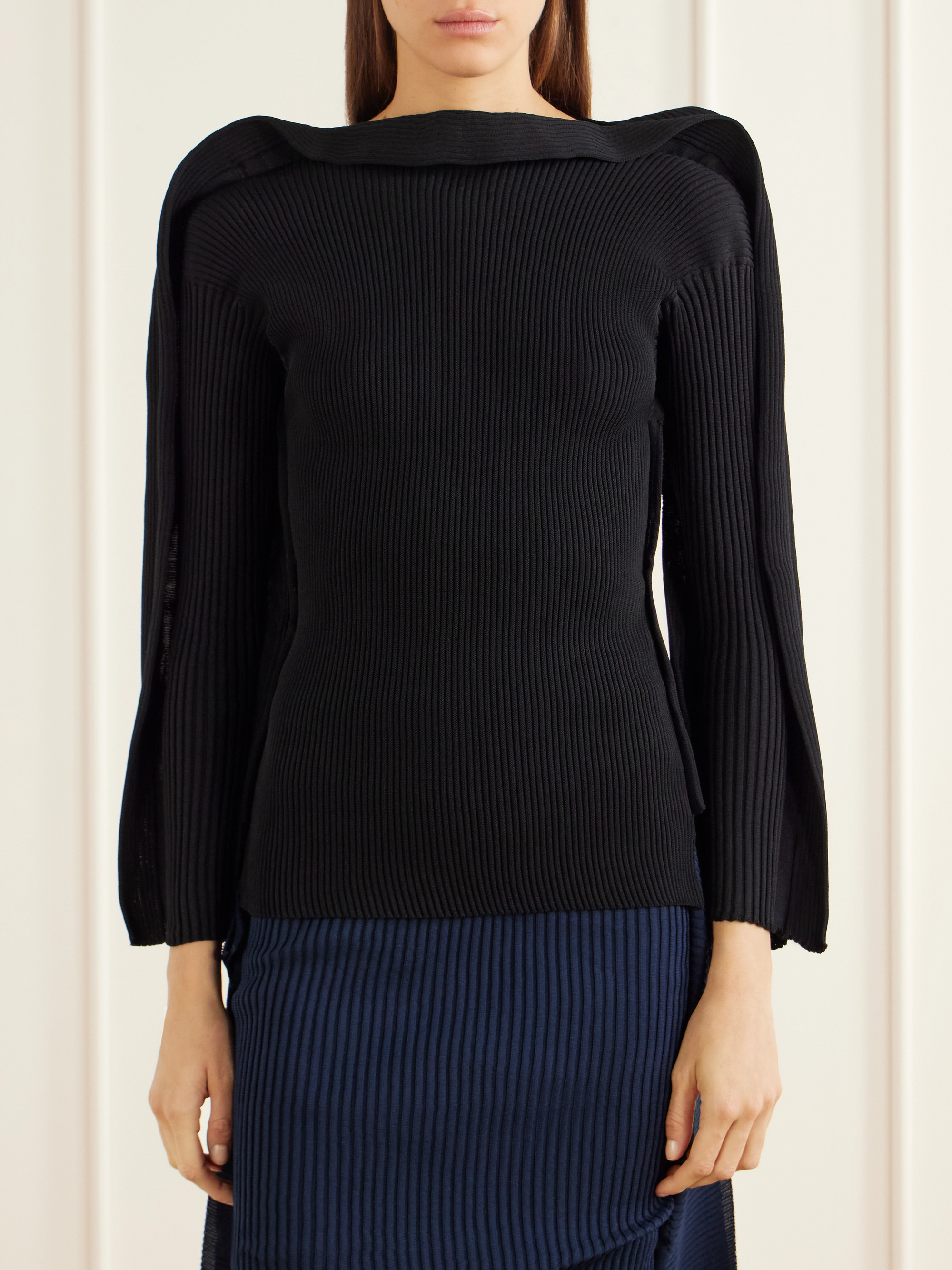 ISSEY MIYAKE Prance stretch rib-knit top