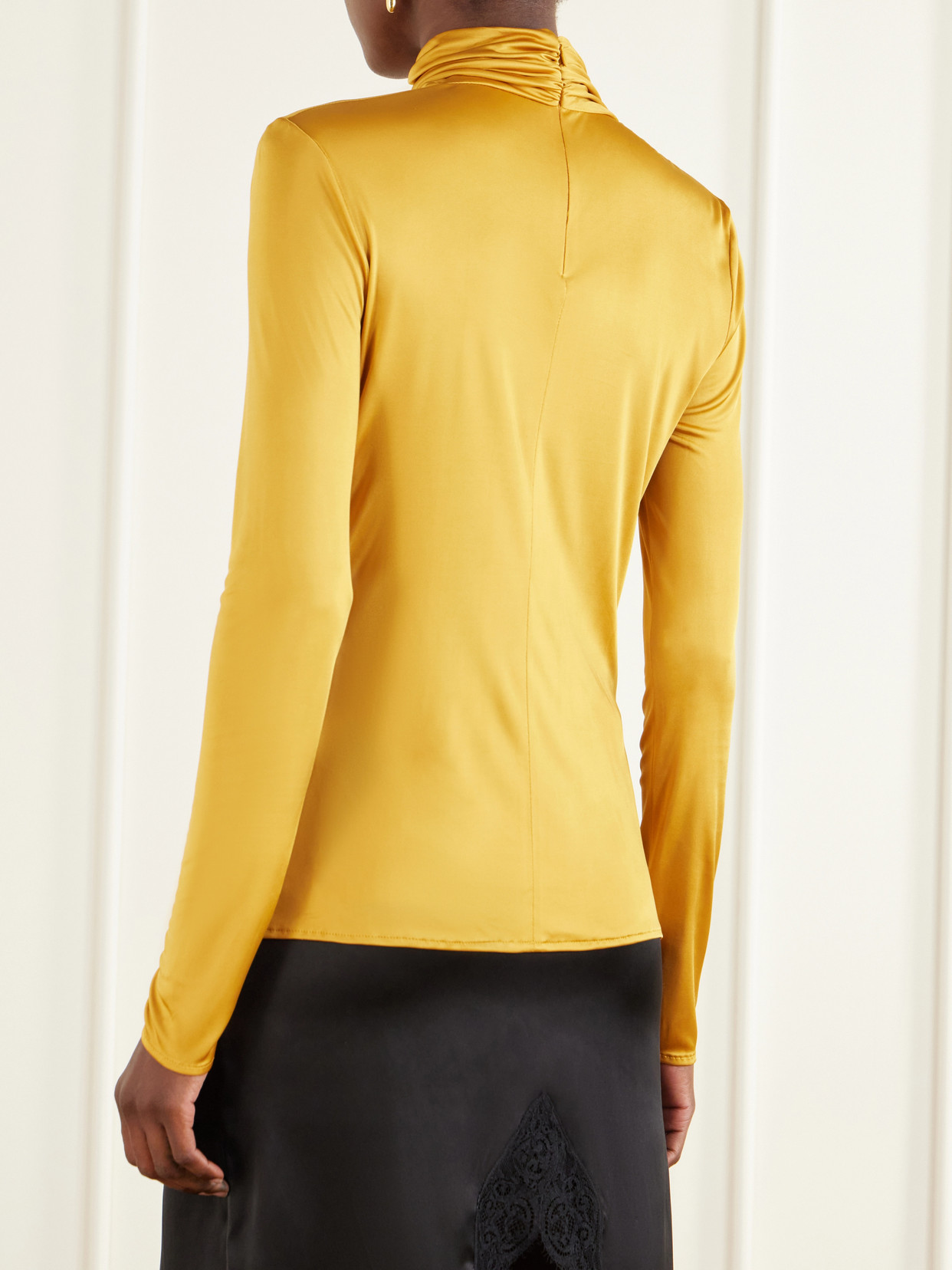 Draped Jersey Blouse