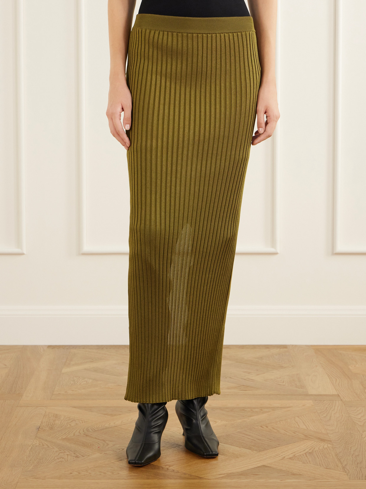 Ribbed Stretch Maxi