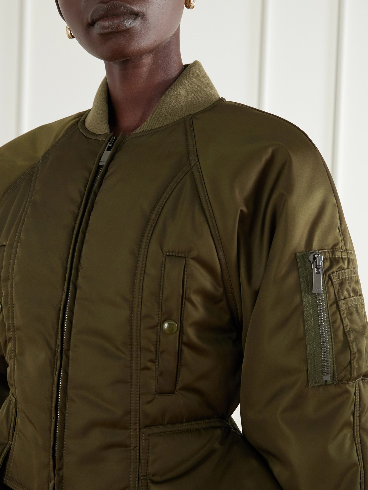 Paneled Cropped Jacket