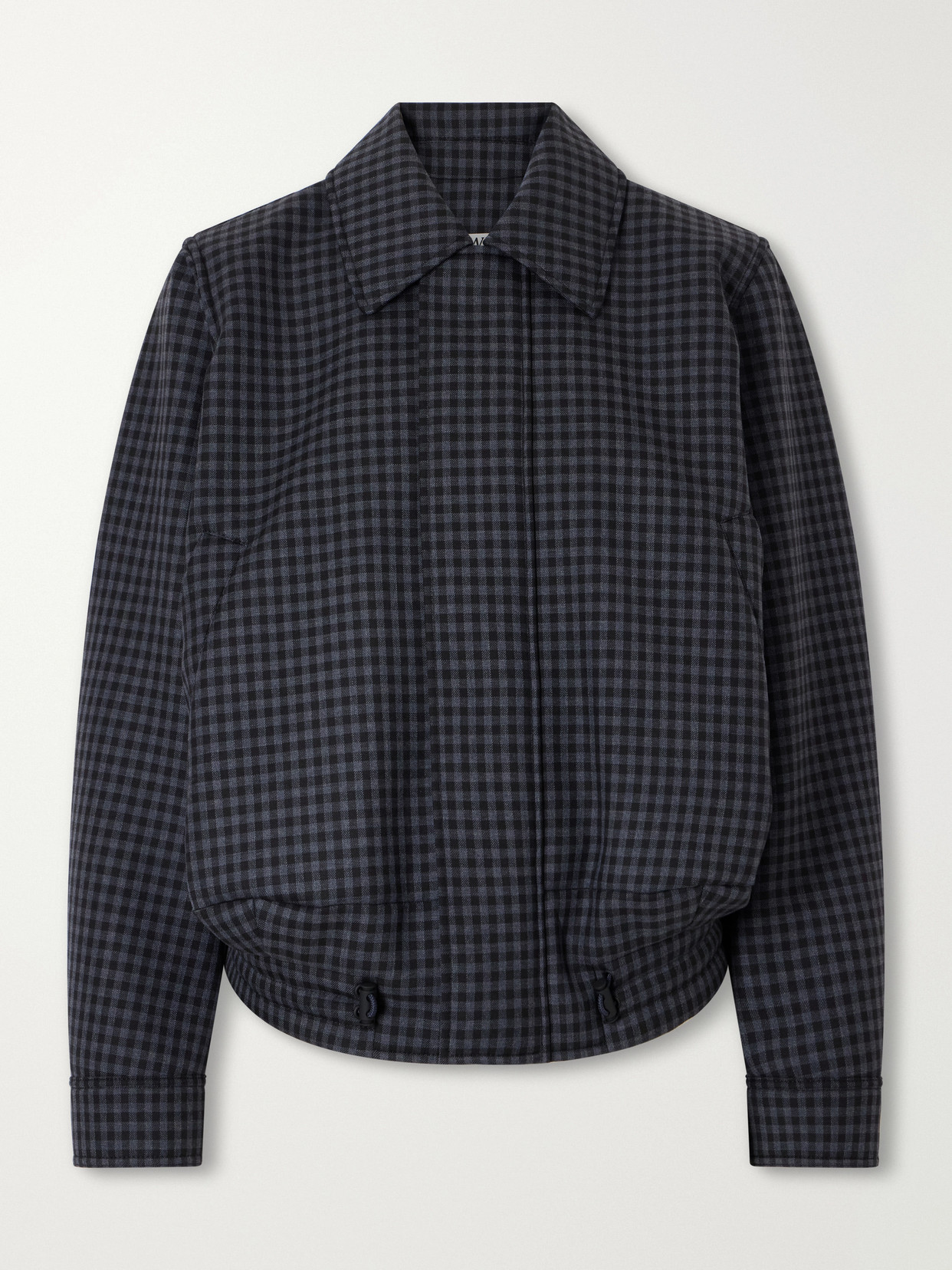 Checked Wool-Blend Jacket