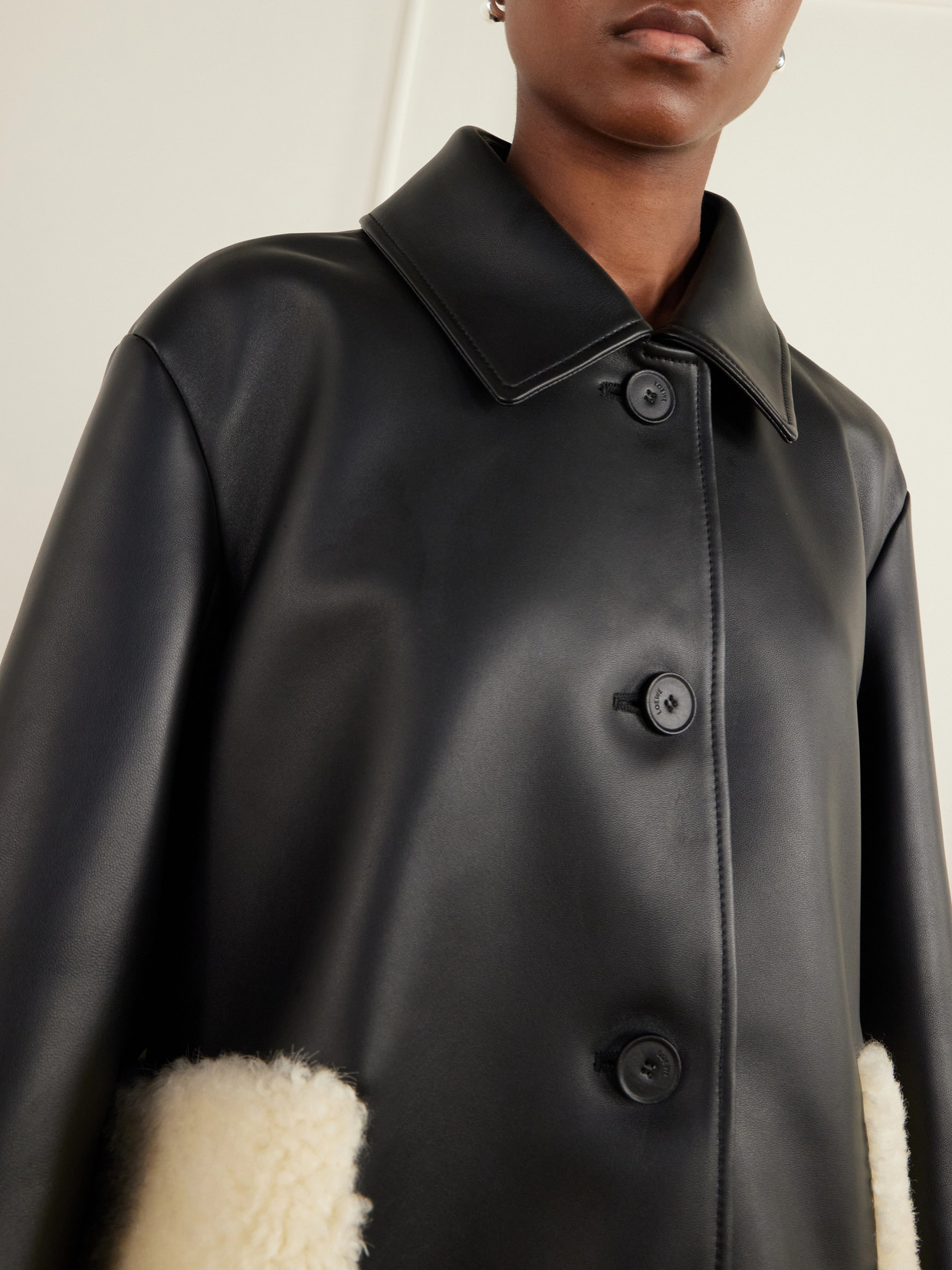Shearling-Trimmed Jacket