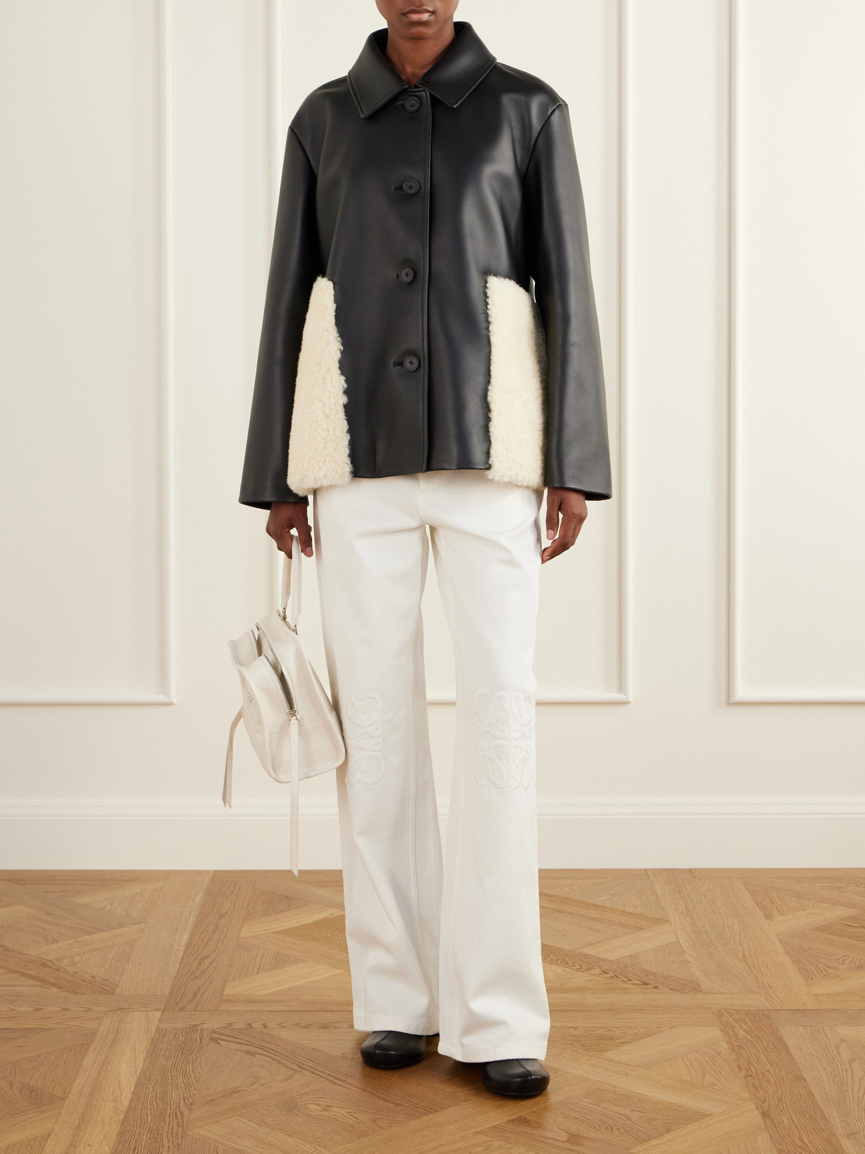 Shearling-Trimmed Jacket
