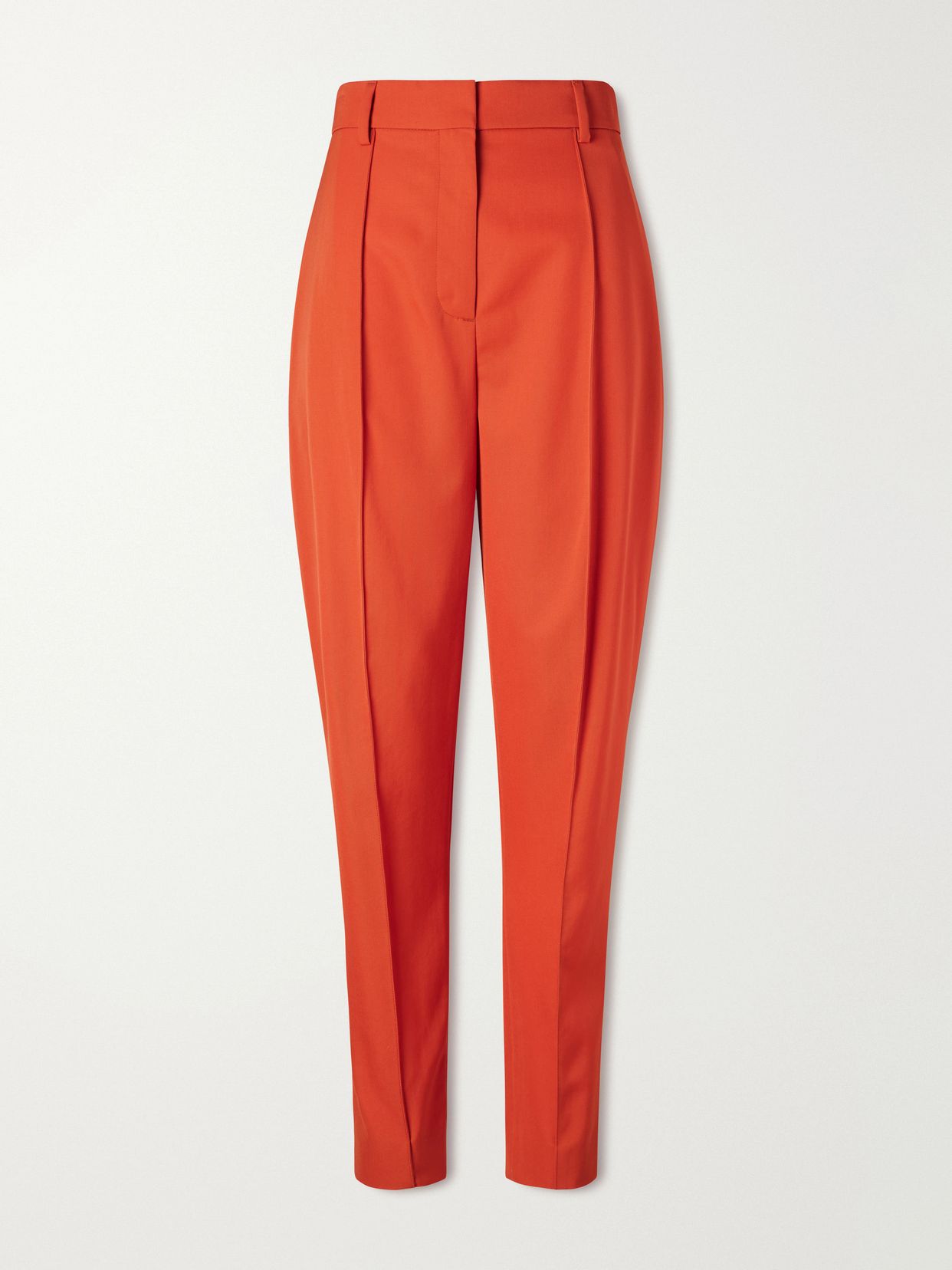Tapered wool pants
