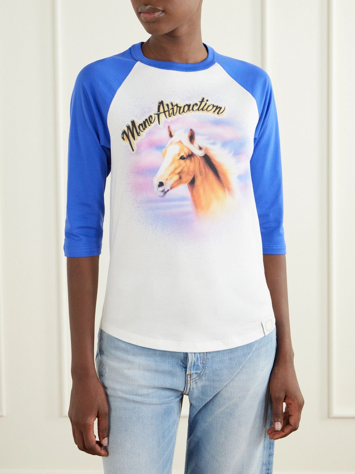 Stella Mccartney Printed Cotton T-shirt In White