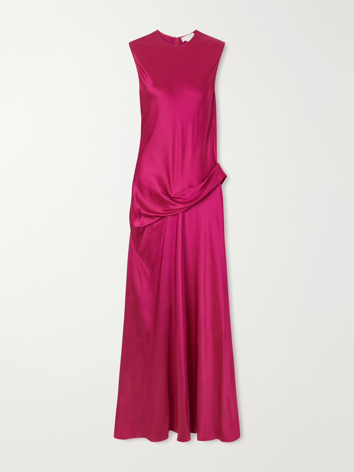 Stella Mccartney Draped Satin Gown In Pink