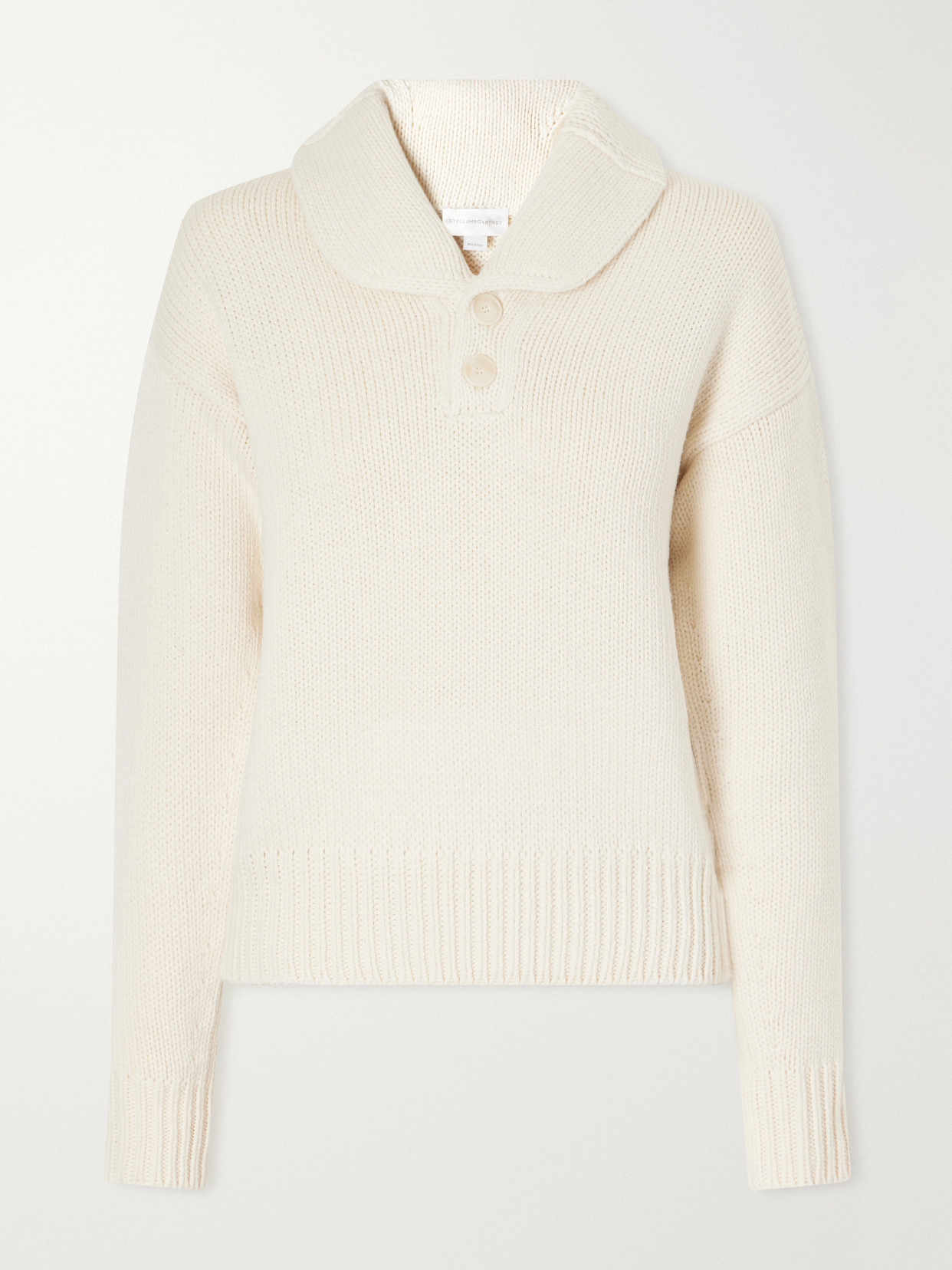 Stella Mccartney Wool And Brewed Protein™ By Spiber-blend Sweater In Neutral