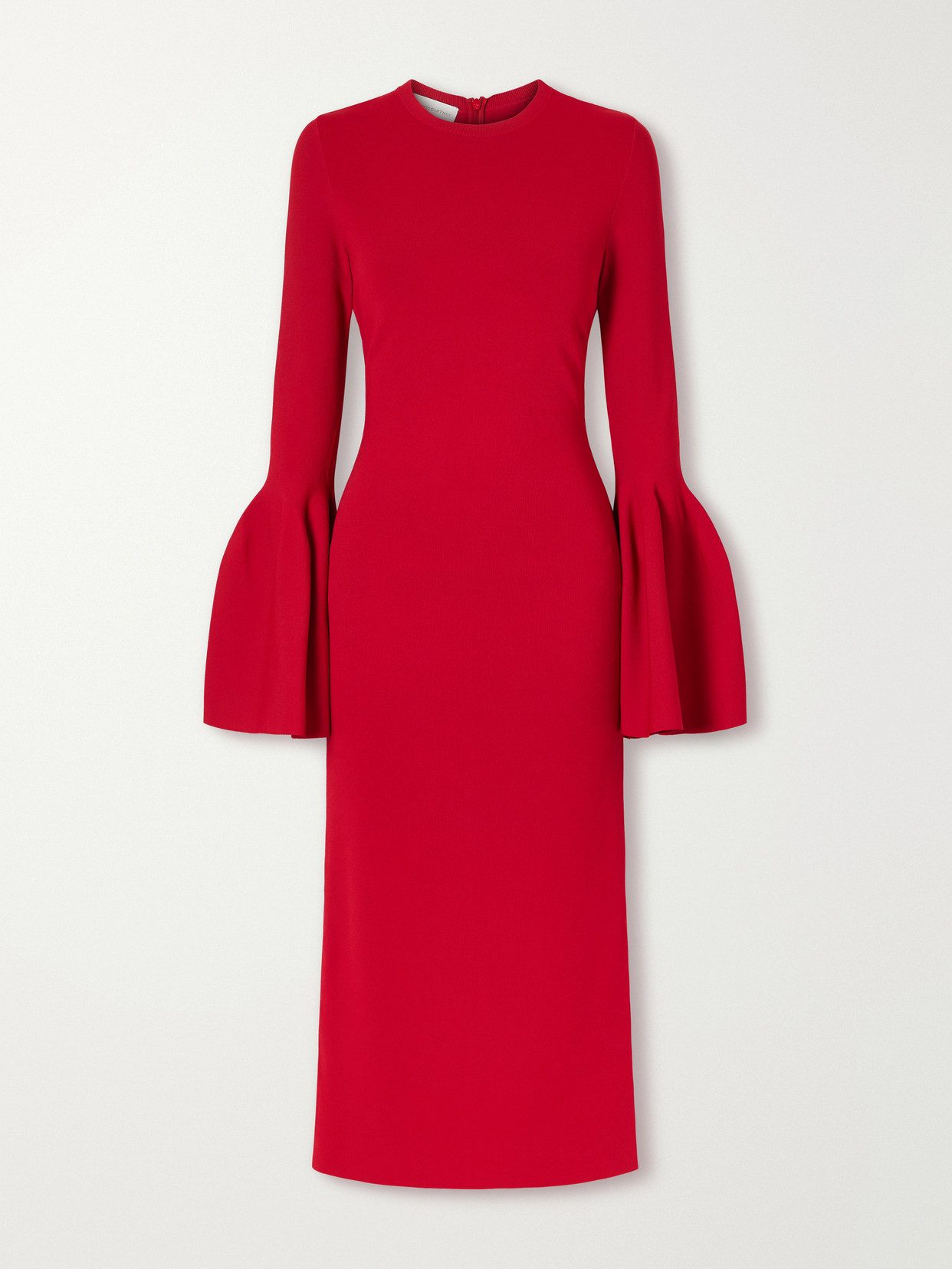 Stella Mccartney Cady Midi Dress In Red