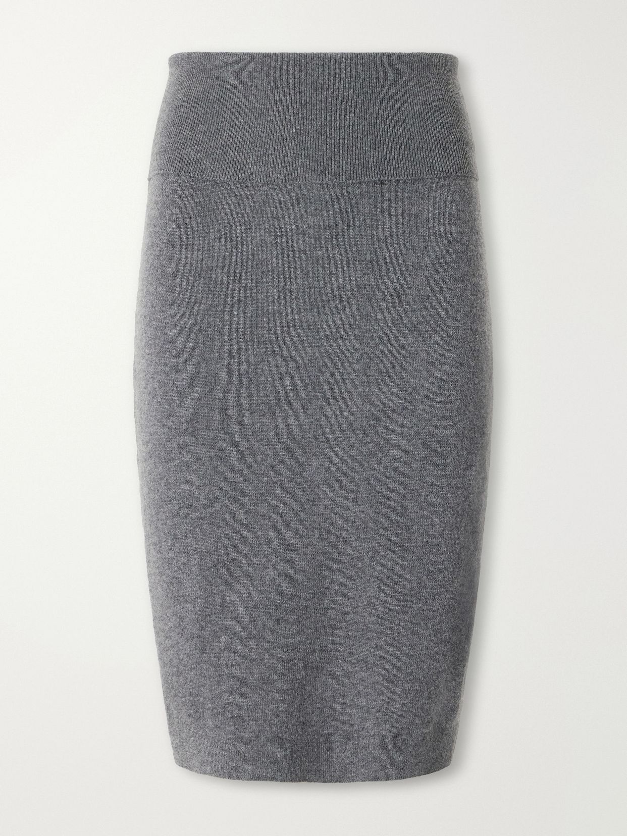 Wool midi skirt